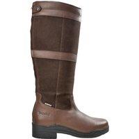 Brogini Women's Hollingworth Leather Zip Country Boots in Brown | Size: 7.5