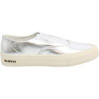 Seavees Women's Sunset Strip Slip-On Silver Smooth Leather Shoes in Metallics | Size: 4