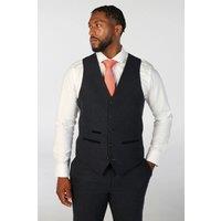 Infinity Leather Men's Wool Blend Tweed Formal Waistcoats in Blue | Size: 40R