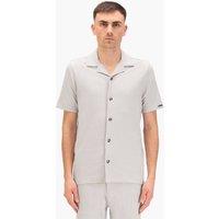 Luke 1977 Men's Pacaya Button Through Shirt in Light Grey | Size: Small