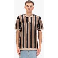 Luke 1977 Men's Castletown Knitted Polo in Black | Size: Large