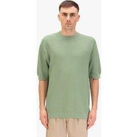 Luke 1977 Men's Ford Relax Fit Knitted T-shirt in Light Green | Size: Large