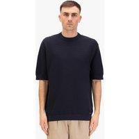 Luke 1977 Men's Ford Relax Fit Knitted T-shirt in Dark Navy | Size: XL
