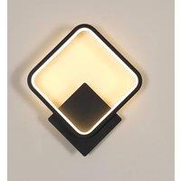 COMELY Indoor Wall Lights, 17W Modern Square Black Wall Lights