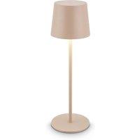 BRILONER Beige Rechargeable LED Table Lamp Dimmable 33cm