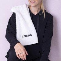 Duncan Stewart Personalised Gym Towel in White