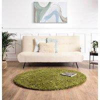 Bravich LTD Thick Shaggy Circle Rug California - Soft Deep Pile Round Fluffy Rug for Living Room Bedroom - Multiple Sizes & Colours Available
