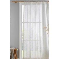 Drift Home 'Kayla' Textured Voile Panel in Natural | Size: 140 cm width x 183 cm drop