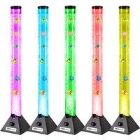 Gr8 Home Fish Lamp Colour Changing Bubble Light in Black