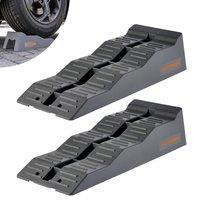 MasterWorx Caravan Levelling Ramp Set - Heavy Duty, Anti-skid Ramps & Blocks in Grey