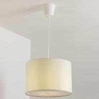 CGC Lighting 'Lucia' Cream Fabric Ceiling Lamp Shade With Frosted Diffuser