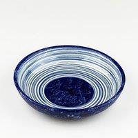 Selbrae House Ceramic Serving Bowl - Medium - Ripple in Blue