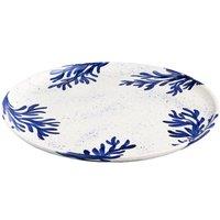 Selbrae House Coral Ceramic Plate Large in White | Size: 1 Pack