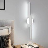 Goeco LED Indoor Wall Light 24W Modern Wall Lamp 6500 K for Bedroom Hallway in White