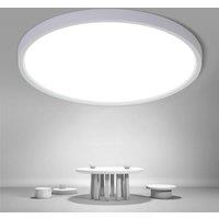 Goeco LED Ceiling Light, IP44, Bathroom Ceiling Light 6500K in White | Size: 16 inches