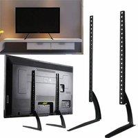 SPETLEK Universal Table Top TV Stand for 27-65 Inch LED LCD Flat Screen in Black