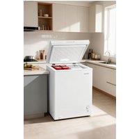 Living and Home 99L Freestanding Chest Freezer (-30℃~10℃) Digital Temperature-Control in White
