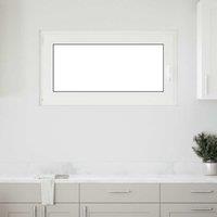 Berkfield Home Basement Window "RISOR" 110x50 cm Tilt&Turn DIN Left White