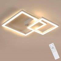 COMELY Dimmable Ceiling Light, 36W 350 Rotate Square Ceiling Lights White