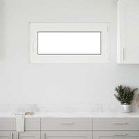 Berkfield Home Basement Window "RISOR" 100x50 cm Tilt&Turn DIN Right White