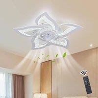 NIVOR 7 Blade Reversible LED Dimmable Ceiling Fan with Light & Remote in White