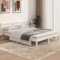 Berkfield Home Day Bed Solid Wood Pine 140x190 cm White