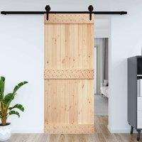 Berkfield Home Door NARVIK 70x210 cm Solid Wood Pine in Brown
