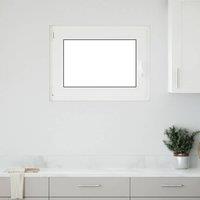 Berkfield Home Basement Window RISOR 80x70 cm Tilt&Turn DIN Left Anthracite