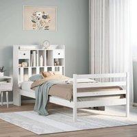Berkfield Home Bookcase Bed without Mattress White 90x190 cm Single Solid Wood Pine