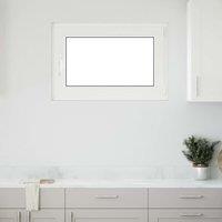 Berkfield Home Basement Window RISOR 90x50 cm Tilt&Turn DIN Right Anthracite