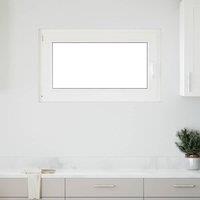 Berkfield Home Basement Window RISOR 100x70 cm Tilt&Turn DIN Left Anthracite