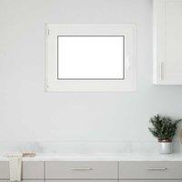 Berkfield Home Basement Window RISOR 80x50 cm Tilt&Turn DIN Left Anthracite