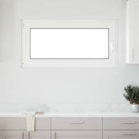 Berkfield Home Basement Window "RISOR" 120x60 cm Tilt&Turn DIN Left White