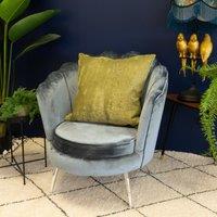 Madison & Mayfair Comfy Velvet Olive Square Cushion