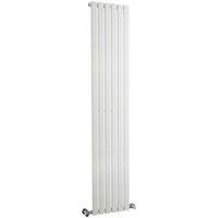 Balterley Lucia Square Vertical Single Panel Radiator, 1800 x 354mm Satin White