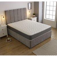 Starlight Beds 18cm WaveFlex Hybrid Memory Foam Spring Mattress CoolTouch Cover in White | Size: EU Single