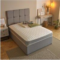 Starlight Beds Memory Foam Hybrid Spring Mattress 7.25 Inch Deep Coil Spring Core in Grey | Size: EU Single