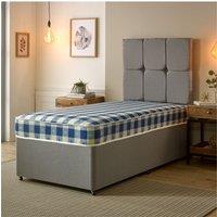 Starlight Beds Budget Plus Spring Mattress 6.5 Inch Deep Extra Filling Durable Design in Blue | Size: EU Single