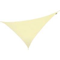 Primrose 6m x 4.2m Triangle Waterproof Sun Shade Canopy 98% UV Block Free Rope in Off-White