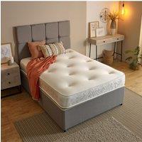 Starlight Beds Galaxy Tufted Memory Foam Hybrid Spring 21cm Deep Mattress in White | Size: EU Single