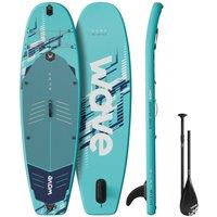 Wave Sups Wave Surf 3.0 Inflatable Stand-Up Paddle Board (8'6") in Aqua