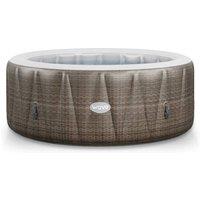 Wave Spas Wave Atlantic 6-Person Inflatable Hot Tub with Integrated Heater in Brown