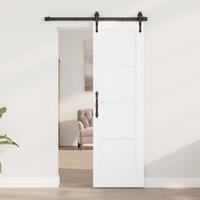 Berkfield Home Interior Door 'ORKDAL'White 61x198.5x4 cm Solid Wood Pine in White