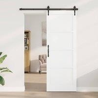 Berkfield Home Interior Door "ORKDAL" White 78x211x4 cm Solid Wood Pine | Size: 78 x 211 x 4 cm