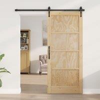 Berkfield Home Interior Door "ORKDAL" 86x198.5x4 cm Solid Wood Pine in Beige