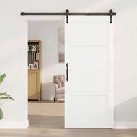 Berkfield Home Interior Door 'ORKDAL'White 86x198.5x4 cm Solid Wood Pine in White