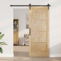 Berkfield Home Interior Door 'ORKDAL'86x211x4 cm Solid Wood Pine in Beige | Size: 86 x 211 x 4 cm