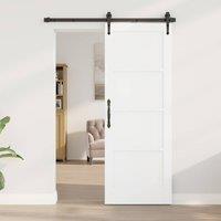 Berkfield Home Interior Door "ORKDAL" White 73.5x198.5x4 cm Solid Wood Pine