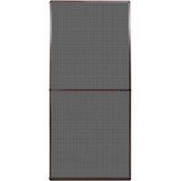 Berkfield Home Brown Hinged Insect Screen for Doors 100 x 215 cm