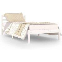 Berkfield Home Day Bed Solid Wood Pine 90x200 cm White